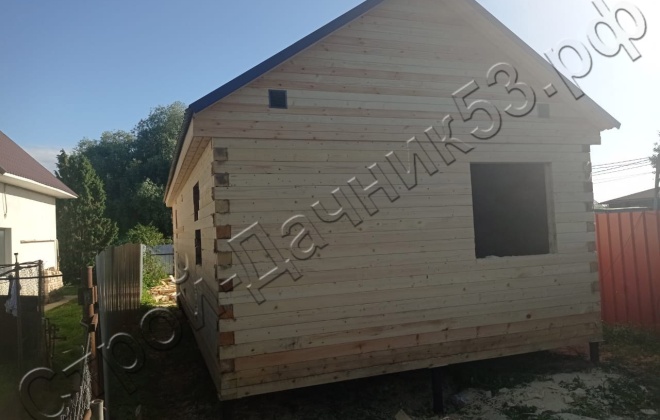 3 Брусовой дом , 12х5м, 60М², Московская область, Рязановское поселение, д. Ерино (3)